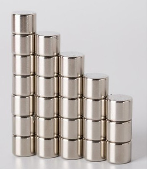 Nam châm Neodymium được từ hóa theo đường kính, Nam châm hình trụ mạnh thiêu kết N52