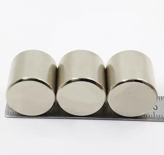Nam châm hình trụ Neodymium tròn Nam châm đất hiếm Ndfeb Lớp phủ NiCuNi