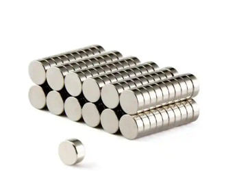 Nam châm hình trụ Neodymium tròn Nam châm đất hiếm Ndfeb Lớp phủ NiCuNi
