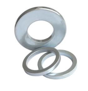 Vòng công nghiệp Nam châm NdFeB Lớp phủ Zn Vòng nam châm Neodymium