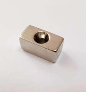 OEM Ndfeb N45 Khối nam châm hình chữ nhật nam châm lỗ chìm
